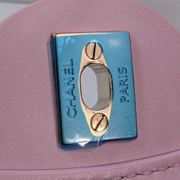 Chanel Light Pink Rose Mademoiselle Mini Rectangular Classic Flap Bag - Picture 15 of 16